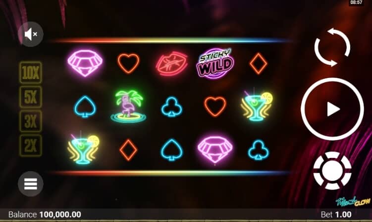 Miami Glow MICROGAMING สล็อต xo เครดิต ฟรี