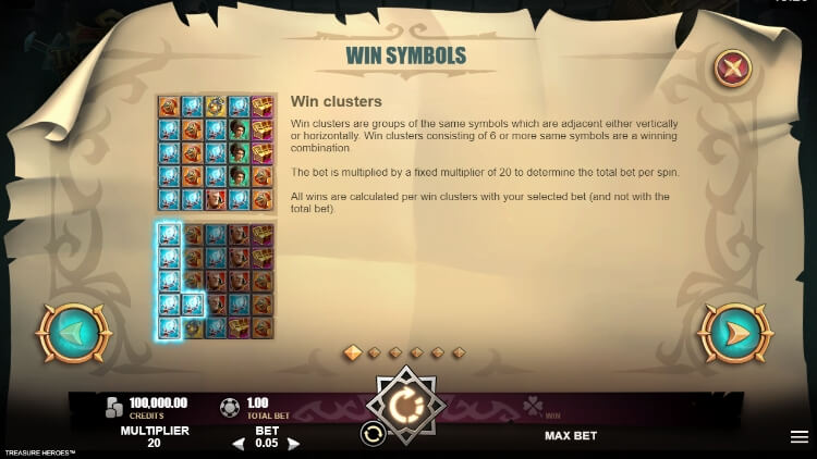 Treasure Heroes MICROGAMING สล็อต xo เครดิต ฟรี