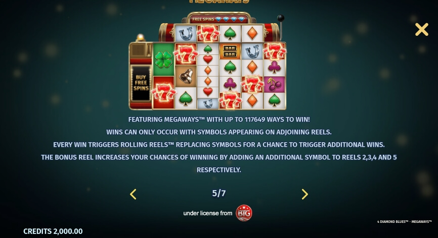 4 Diamond Blues MICROGAMING slotxo mobile