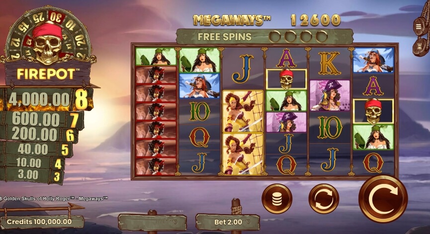 8 Golden Skulls Of The Holly Roger MICROGAMING slotxo mobile