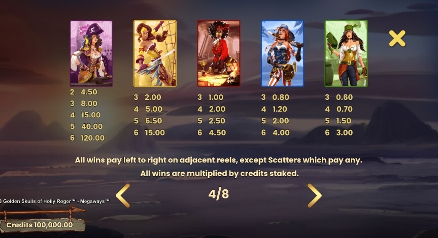 8 Golden Skulls Of The Holly Roger MICROGAMING slotxo 168