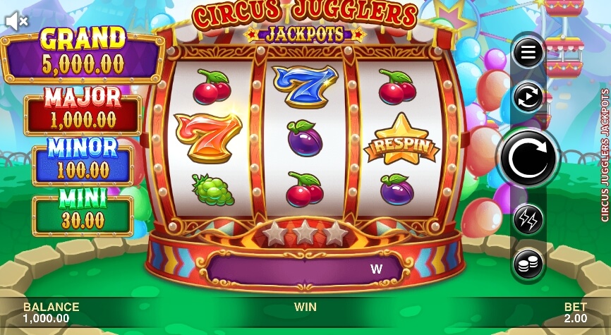 Circus Jugglers Jackpots MICROGAMING 168slotxo