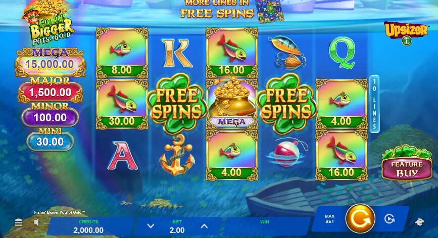 Fishin' Bigger Pots of Gold MICROGAMING 168slotxo