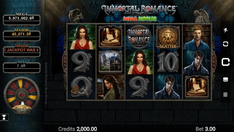 Immortal Romance Mega Moolah MICROGAMING สล็อต xo