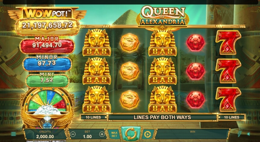Queen of Alexandria WowPot MICROGAMING สล็อต xo
