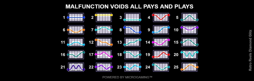 Retro Reels Diamond Glitz MICROGAMING slotxo โบนัส 100