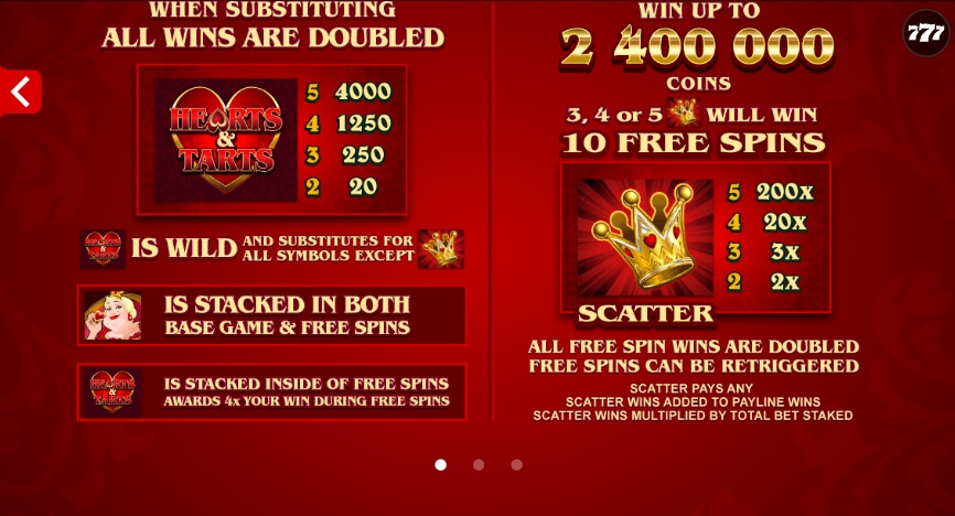 Rhyming Reels Hearts & Tarts MICROGAMING สล็อต xo เครดิต ฟรี