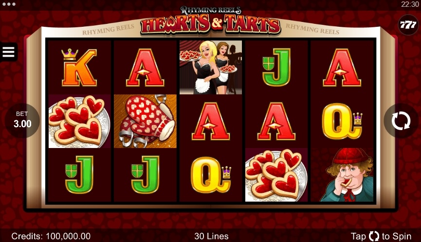 Rhyming Reels Hearts & Tarts MICROGAMING สล็อต xo