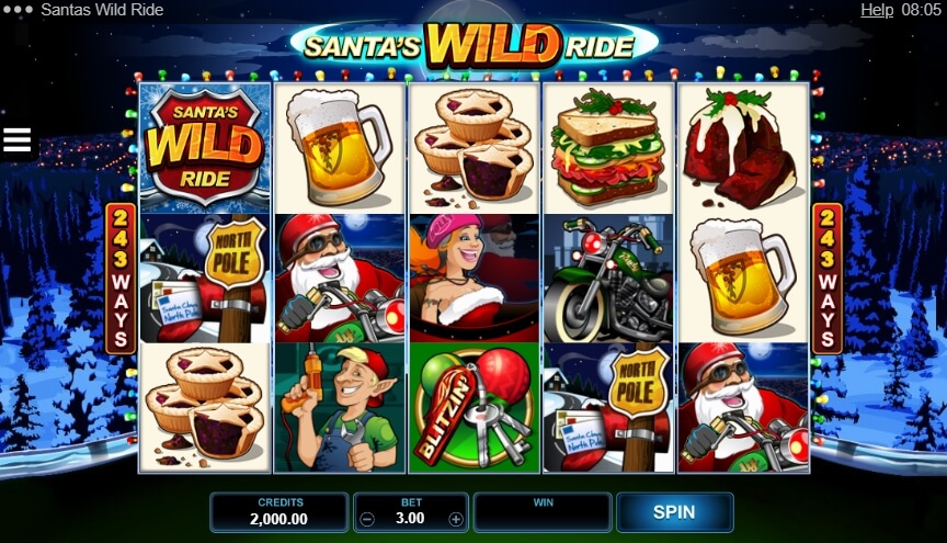 Santa's Wild Ride MICROGAMING สล็อต xo
