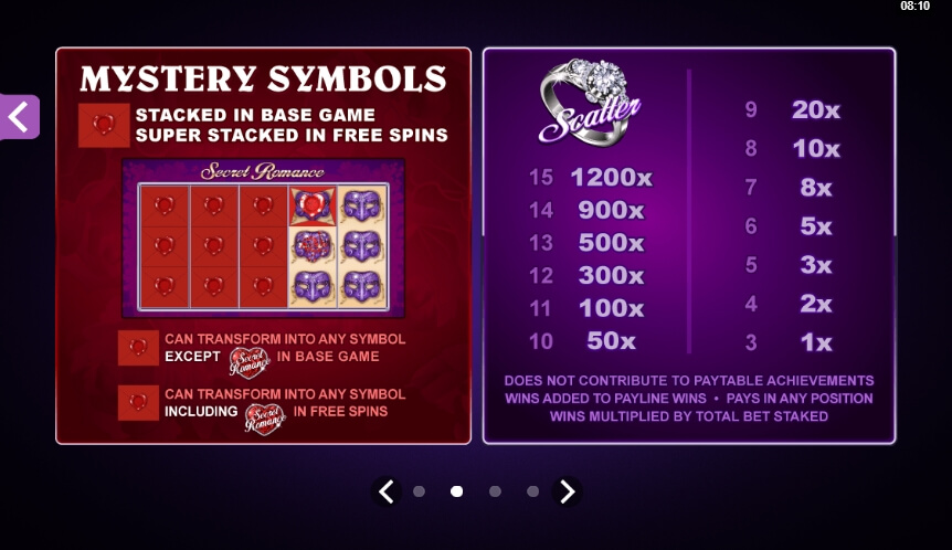 Secret Romance MICROGAMING สล็อต xo เครดิต ฟรี