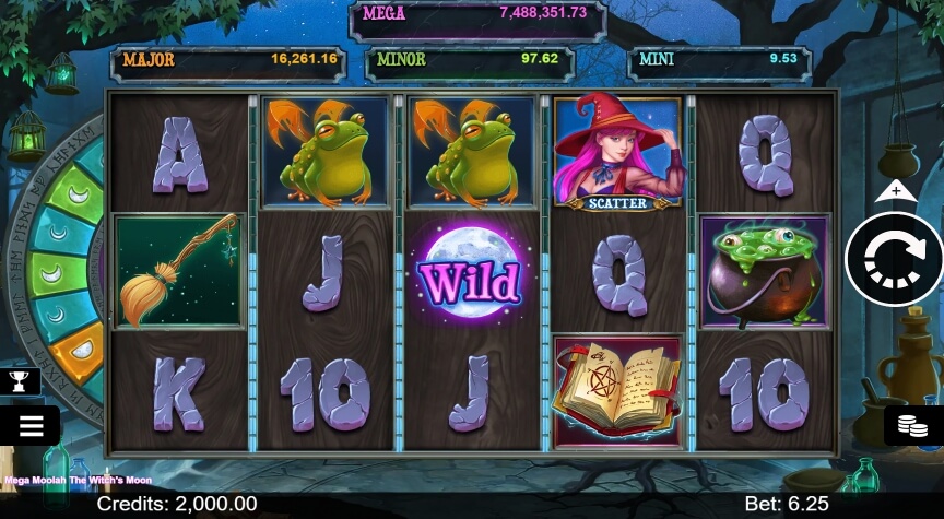 The Witch's Moon Mega Moolah MICROGAMING 168slotxo