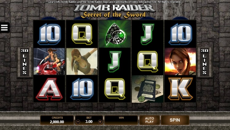 Tomb Raider Secret Of The Sword MICROGAMING สล็อต xo