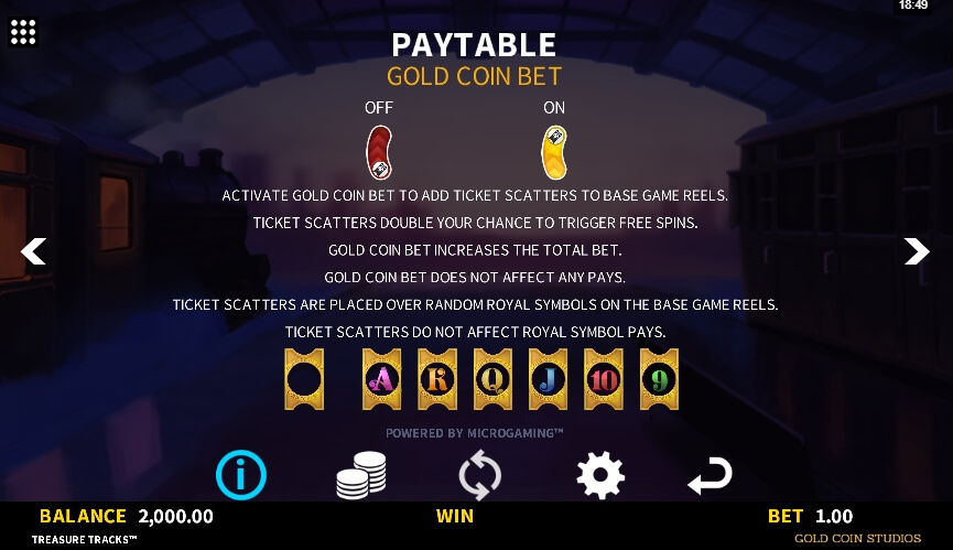 Treasure Tracks MICROGAMING slotxo เล่น ฟรี